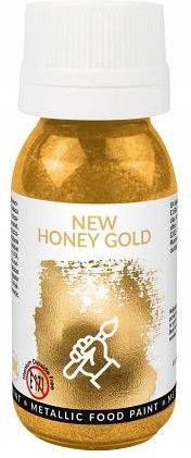 Food Colours Metaliczna Farba Spożywcza Jadalna Złota New Honey Gold 18ml