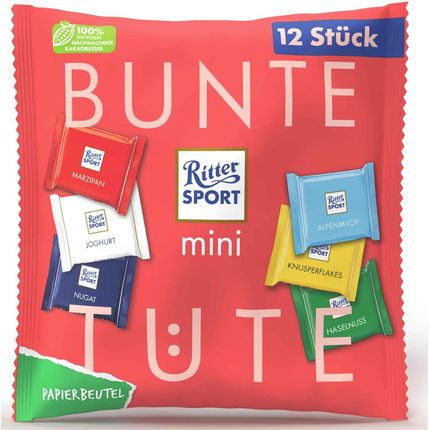 Ritter Sport Mini Bunte Tüte 12 Czekoladek