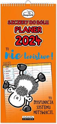 Kalendarz 2024 Sheepworld Szczery Planer Ścienny