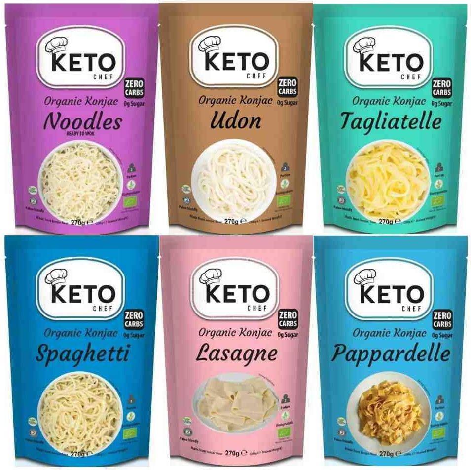 Calorie Watchers 6 X Makaron Keto Konjac Bio Noodle Udon Tagliatelle ...