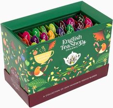 Zdjęcie English Tea Shop Organic Herbata Saszetki Kalendarz Adwentowy 25Tb Zielony 44,5g - Kałuszyn