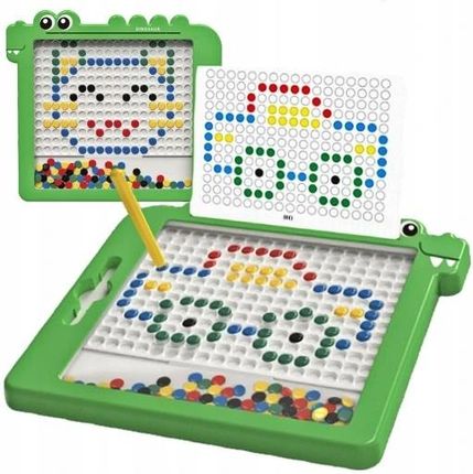 Doris Tablica Magnetyczna Dino Board Mozaika Montessori Układanka Krążki Magpad