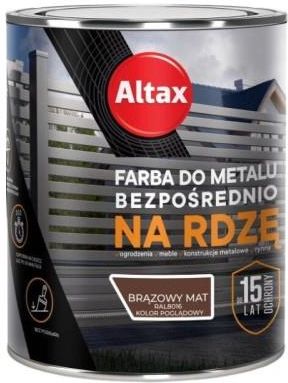 Altax Farba Do Metalu Na Rdzę 0,75L Brązowy Mat