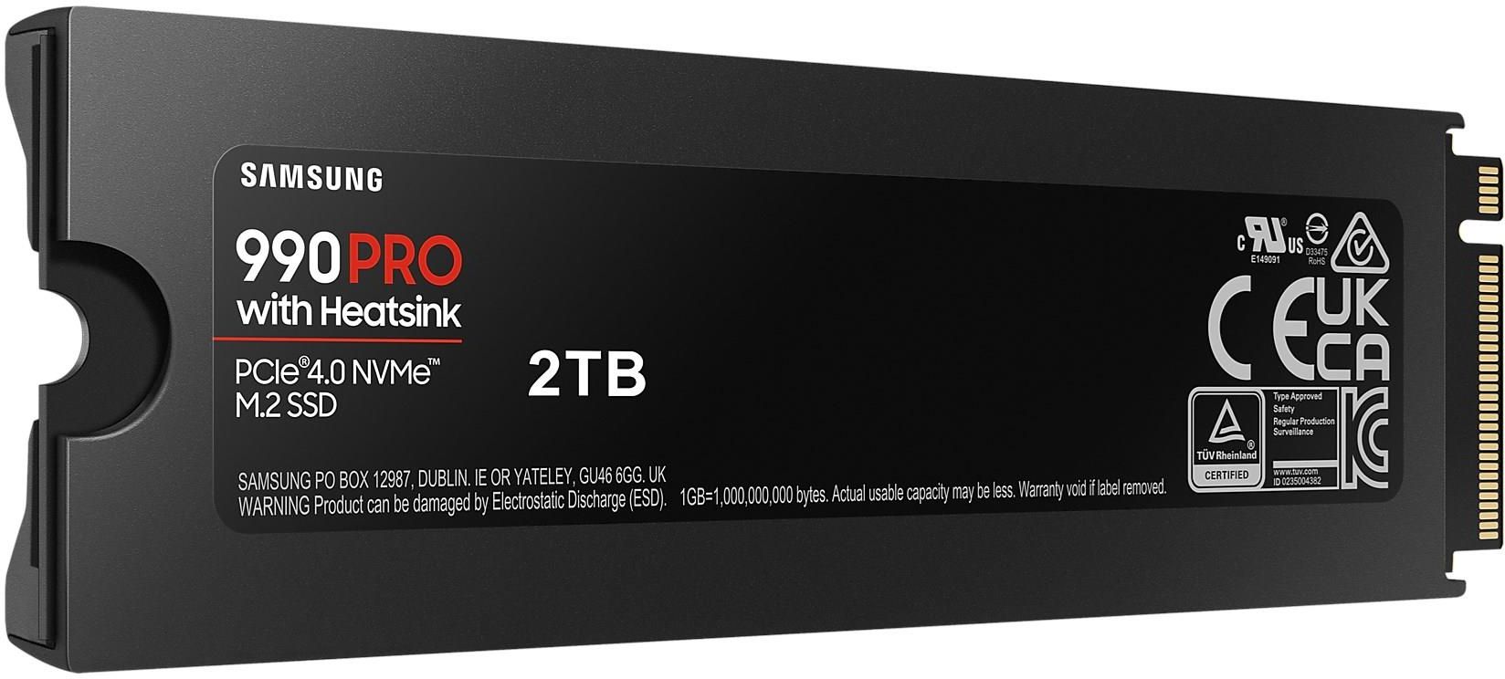 【新品】Samsung 990 PRO with Heatsink 2TB Samsung 990 Pro MZ-V9P2T0CW Dysk Ssd, Czarny, 2 TB : Amazon