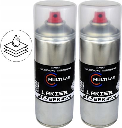 Multilak 2X Lakier Bezbarwny Klar W Sprayu 400Ml