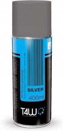 T4W Silver Lakier Akrylowy Srebrny Spray 400Ml