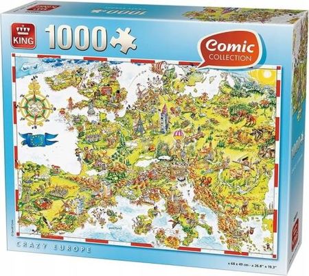 King Puzzle 1000El. 68X49Cm Crazy Europe