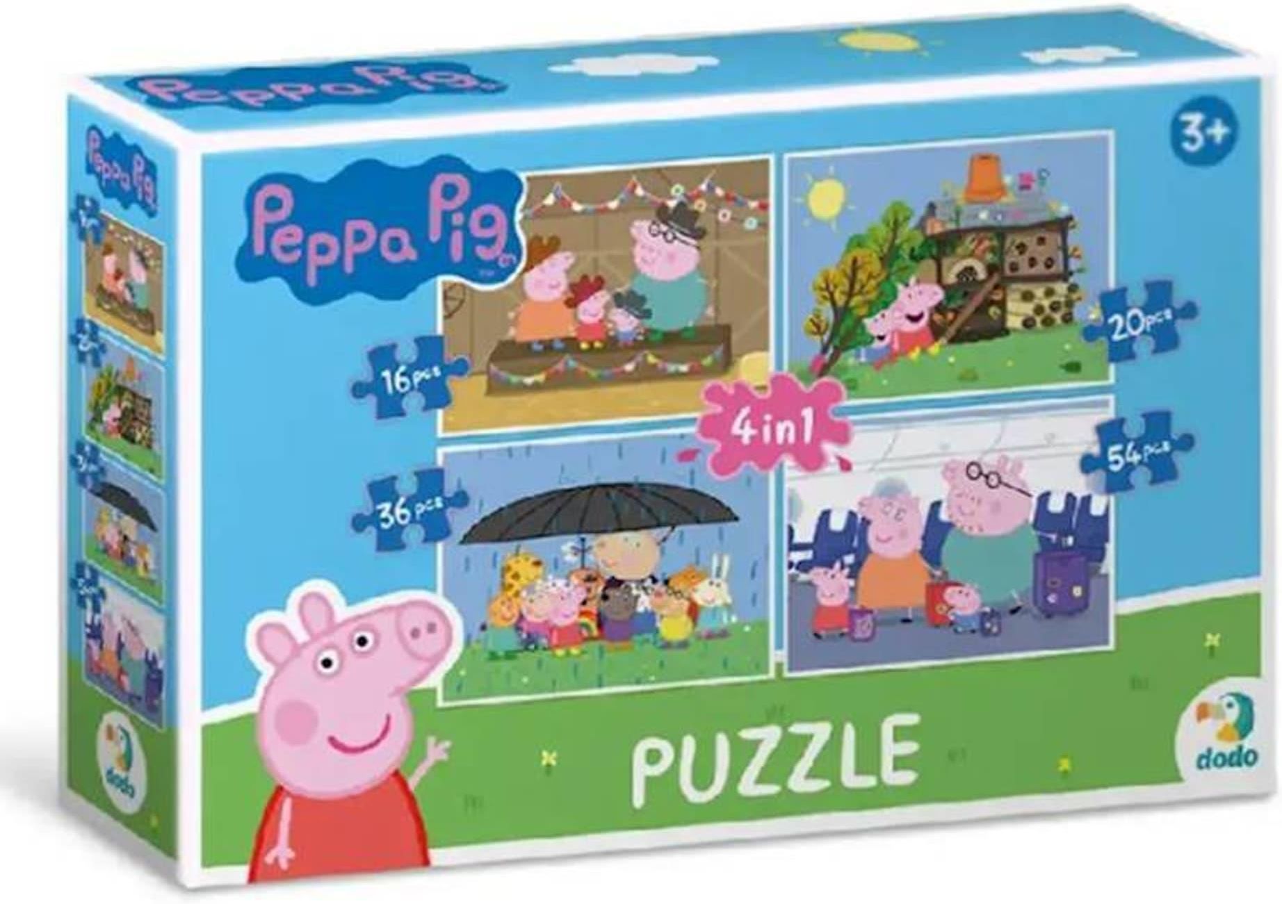 Dodo Puzzle 4W1 Peppa Pig 200342 - Ceny i opinie - Ceneo.pl