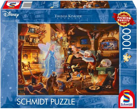 Schmidt Spiele Pq Puzzle 1000El. Thomas Kinkade Pinokio Disney