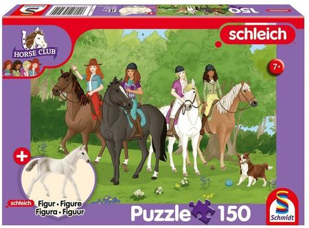 Schmidt Puzzle 150 Schleich Klub Jeździecki Figurka