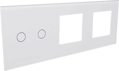 B-Line Srp Panel Ramka Szklana 2G (2+Pl+Pl) Biała