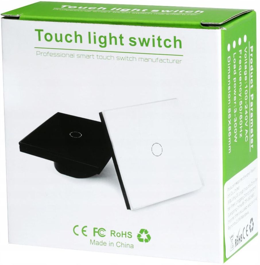Sw 863 Interlook Dotykowy Włącznik Światła Led Szklany Potrójny (SW863WHITE ...