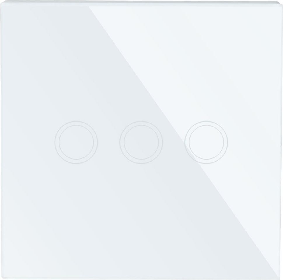 Sw 863 Interlook Dotykowy Włącznik Światła Led Szklany Potrójny (SW863WHITE ...