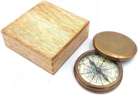 Giftdeco Kompas Turystyczny W Drewnianym Pudełku (1042)