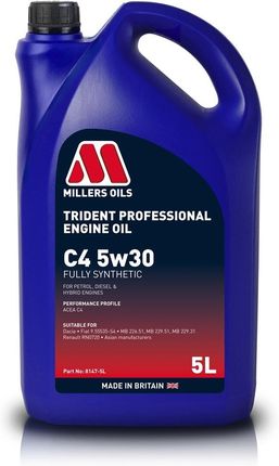 Millers Oils Trident Professional 8147 5W30 C4 5L