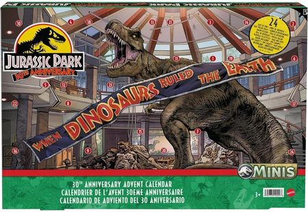 Mattel Jurassic World kalendarz adwentowy 2023 HTK45
