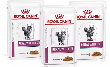Royal Canin Veterinary Diet Renal Feline mix smaków 72x85g