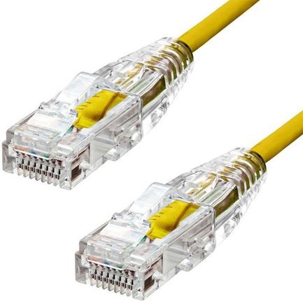 Proxtend Ultra Slim CAT6 U/UTP CU LSZH Ethernet żółty 4m (S6UTP04Y)