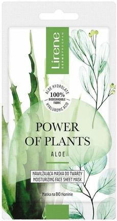 Lirene Power Of Plants Aloes Maska Nawilżająca 17G