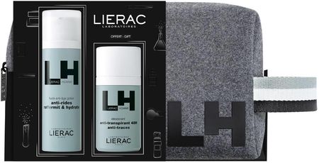 Lierac Homme Emulsja Anti-Aging 50ml  + Dezodorant 50ml  + Kosmetyczka