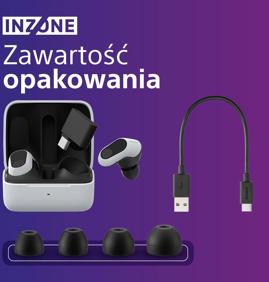 Słuchawki Sony INZONE Buds białe (WFG700NW.CE7) - Opinie i ceny na