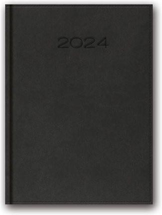 Kalendarz 2024 21D A5 Grafitowy Książkowy