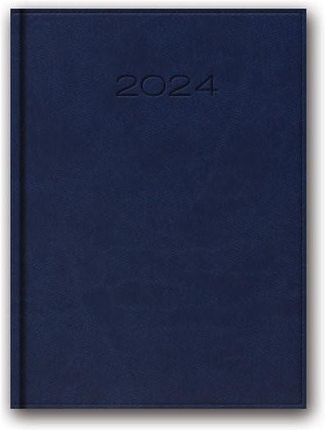 Kalendarz 2024 21D A5 Niebieski Książkowy