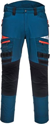 Portwest Dx449 - Spodnie Robocze Dx4 Z Potrójnymi Szwami - Nakolanniki - Niebieski 46