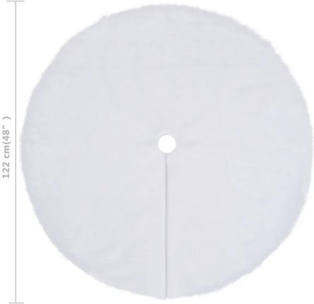 Osłona Pod Choinkę Biała 122 Cm Sztuczne Futro - zdjęcie 2