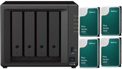 Serwer plików Synology DS923+ 4-bay + 4 x Dysk Synology HAT3300-4T 4TB 256MB 5400 obr./min