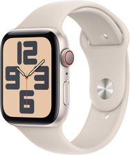 Apple Watch SE GPS + CELLULAR Koperta 44mm Z Aluminium W Kolorze Księżycowej Poświaty Z Paskiem Sportowym W Kolorze Księżycowej Poświaty (MRGU3QL/A)