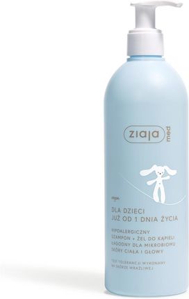 ZIAJA MED Dla Dzieci Hipoalergiczny szampon i żel do kąpieli, 400ml