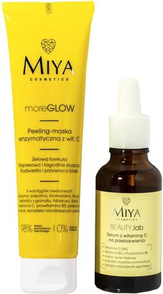 Miya Zestaw Vitamin C Glow Peeling-Maska Enzymatyczna 60ml + Serum Na Przebarwienia 30ml