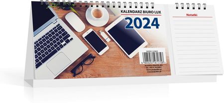 Kalendarz Biurkowy Stojący Poziomy 270X125Mm Tygodniowy Kalpol 2024 Biuro Lux 1Szt.