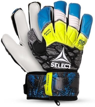 Rękawice Bramkarskie Select Gk Gloves 55 Extra Force Flat Cut Blue-Grey-Yellow