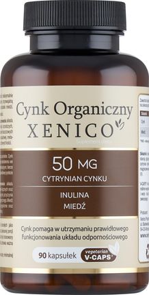 Xenico Pharma Cynk organiczny 50 mg 90 kapsułek