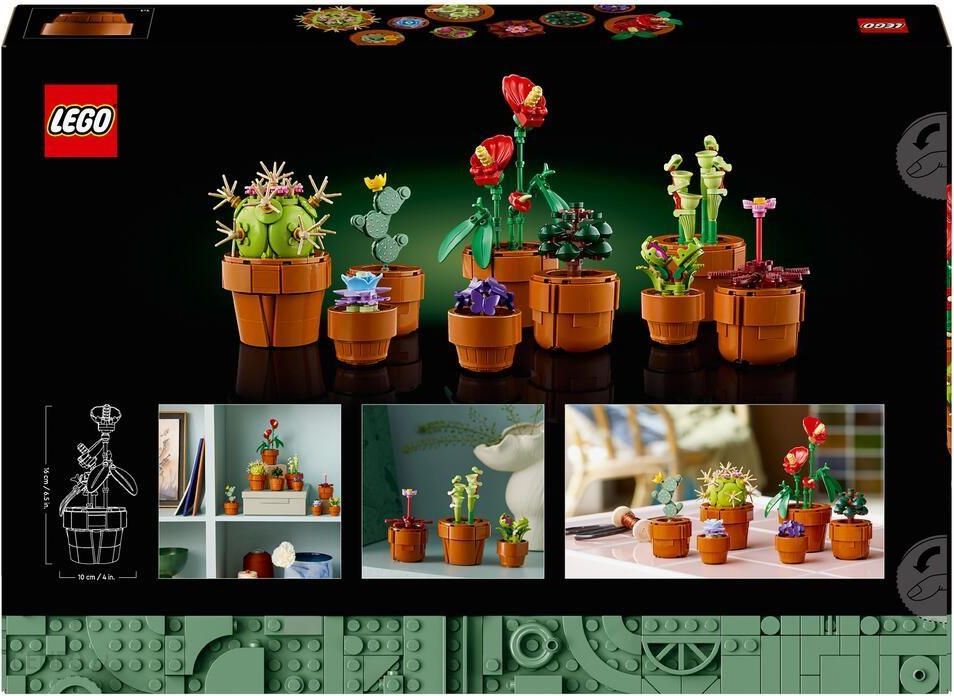 LEGO Icons, Botanical, klocki Małe Roślinki w Doniczkach