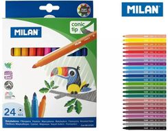 Zdjęcie Flamastry Stożkowe Milan 24 Kolory - Bolków