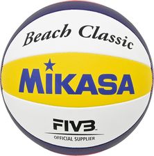 Zdjęcie Piłka Siatkowa Plażowa Mikasa Beach Classic Biało-Żółto-Niebieska Bv551C-Wybr - Busko-Zdrój