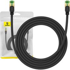 Baseus w oplocie kat. 8 Ethernet RJ45, 40Gbps, 2m czarny (B0013320C11103)