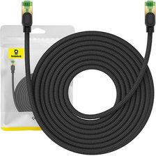 Baseus w oplocie kat. 8 Ethernet RJ45, 40Gbps, 10m czarny (B0013320C11107)