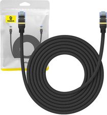 Baseus w oplocie kat. 7 Ethernet RJ45, 10Gbps, 5m czarny (B0013320B11105)