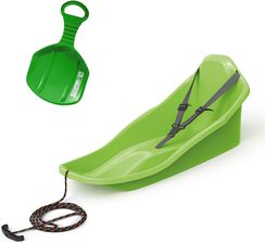 Zdjęcie Sanki Z Oparciem Topo Ślizg Na Zimę Zapinane Pasy Zielony - Oleśnica