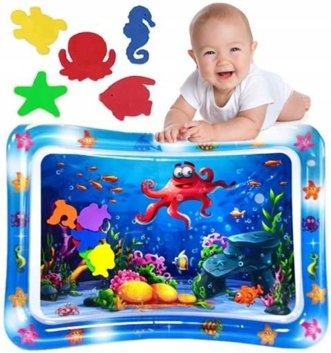 DMUCHANA MATA WODNA SENSORYCZNA DLA NIEMOWLĄT ZABAWKA EDUKACYJNA ...