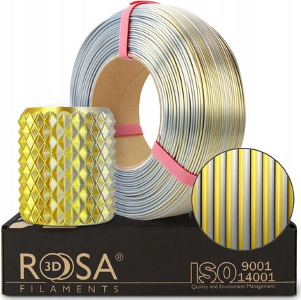 Filament ROSA3D ReFill PLA Magic Silk 1,75mm Gold-Silver 1kg