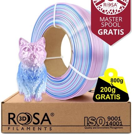 Filament ROSA3D ReFill PLA Multicolour Silk Candy 1,75mm 800g + 200g GRATIS