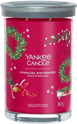 Yankee Candle Tumbler Świeca w Dużym Słoiku z Dwoma Knotami Sparkling Winterberry