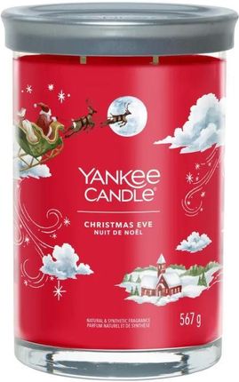 Yankee Candle Tumbler Świeca w Dużym Słoiku z Dwoma Knotami Christmas Eve