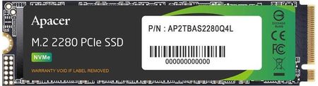 Apacer  SSD AS2280Q4L 2TB M.2 PCIe Gen4x4 2280 (3600/2800 MB/s) 3D NAND (AP2TBAS2280Q4L1)