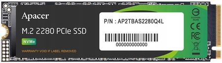 Apacer SSD AS2280Q4L 1TB M.2 PCIe Gen4x4 2280 (3600/3000 MB/s) 3D NAND (AP1TBAS2280Q4L1)